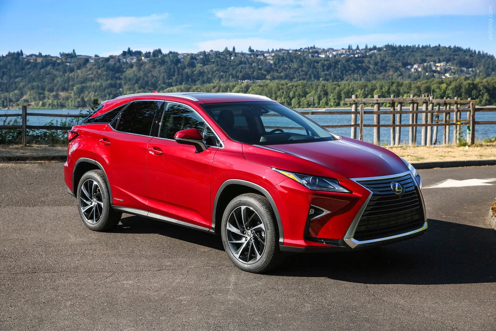Red Lexus SUV